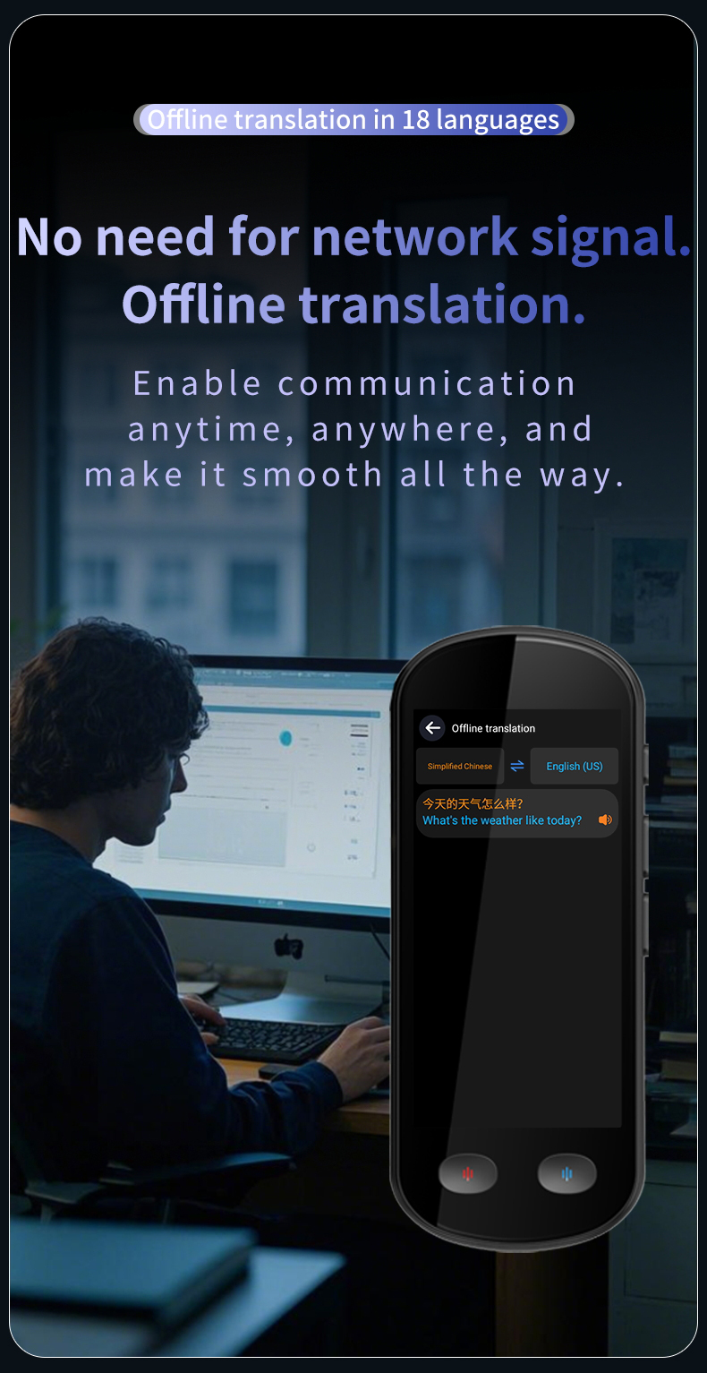 ChatGPT Language Translator Device Two Way Translation 142 Languages Online Offline Translation