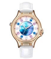 Mãe de Peral Shell Face Alloy Quartz Watch relógio de um à prova de água de 30 medidores