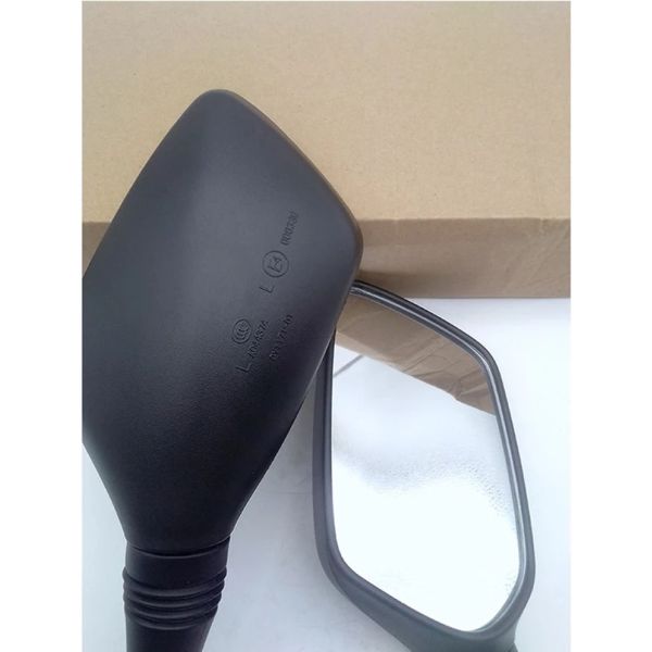 Black Custom E4 Approved Motorcycle Rear View Mirror Universal Fit