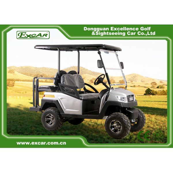 carros eléctricos de la caza del pasajero 5KW 4, carro de golf de la batería 48v