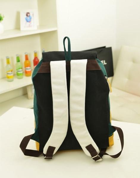 New fashion shoulder bag pig nose color bag Korean middle school students bag men's and women's bag travel bag