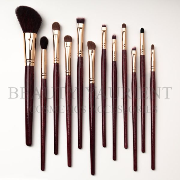 12pcs Handcrafted Cosmetic Makeup Brush Set Face Paint Brushes Set 20.5cm Length