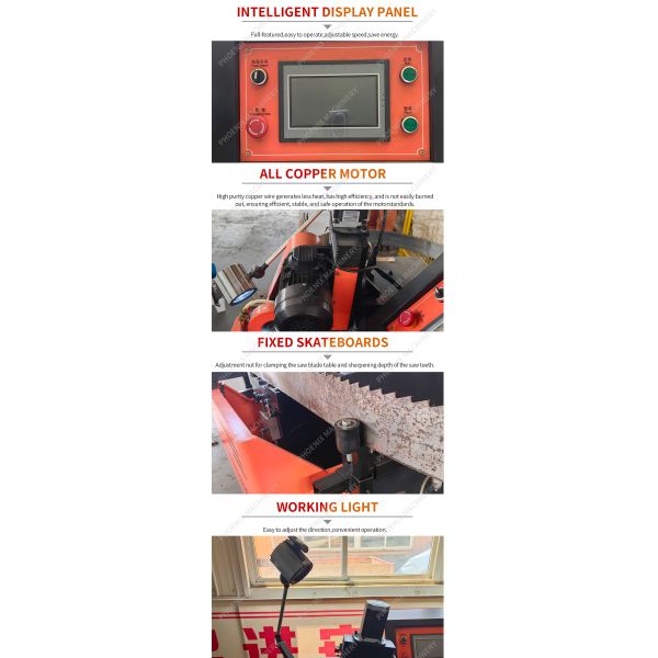 6000rpm Grinding Wheel Speed Saw Blade Grinding Machine with Advance and Retreat Motor
