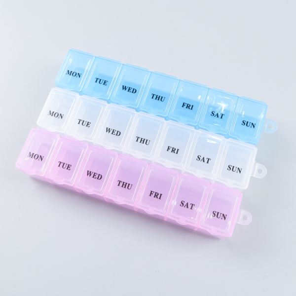 Организатор медицины 7 дней 7 решеток красочный еженедельный для домашнего перемещения