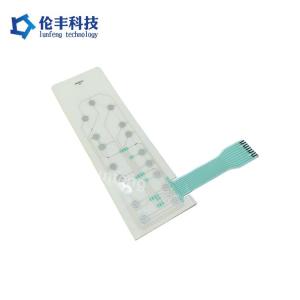 耐久性のある単層/二層/多層回路を持つIP67防水金属ドーム膜スイッチ