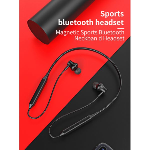 Черный красный шлемофон Earbud Neckband спорта 120mAh беспроводной