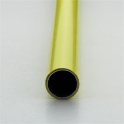 O PE magro do tubo JY-4000YH-P do diâmetro 28mm revestiu o amarelo brilhante da tubulação de aço