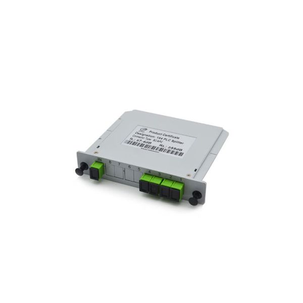 SCAPC Fiber Optic PLC Splitter Modular Structure 1x4 PLC Splitter Cassette Type