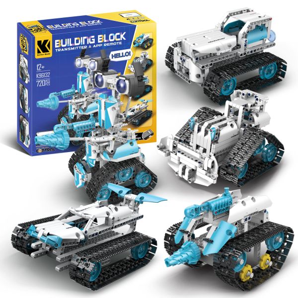 Induction Remote Control Robot Toy Building Kit for Boys 8-14 Years Old DIY Engineering