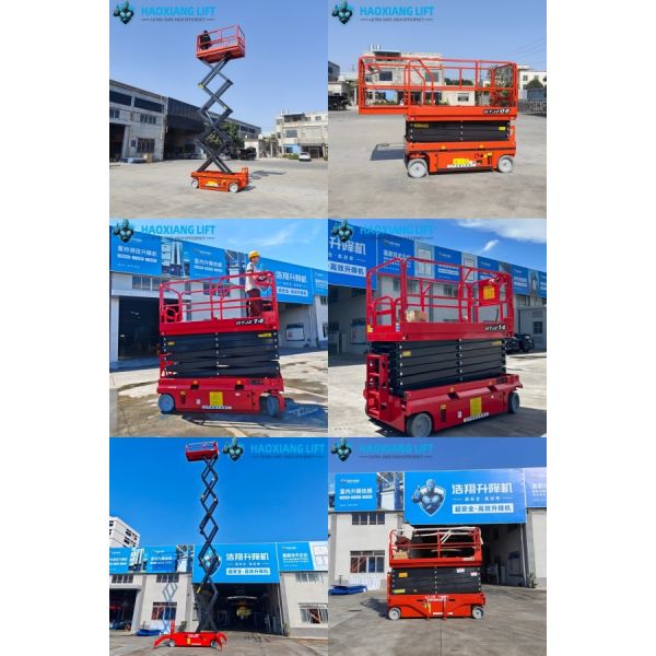 Electric Self-Propelled Mobile Scissors Lift - 8m Working Height 500kg HAOXIANG Aerial Work Platform