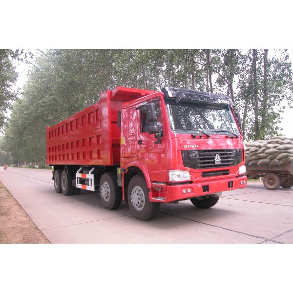 420 hp A7 8x4 Dump Tipper Truck / 4 axle dump truck with A7-W Cabin