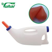 Botelha de alimentação para animais 1 galão volume de garrafa de bezerro balde com 7x7mm Cross Nipple Hole