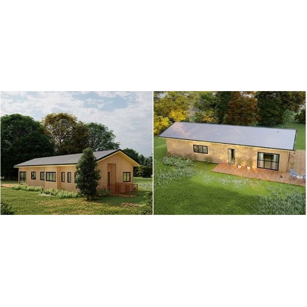 Новая Зеландия Стандартный светлый стальной каркас Сборные деревянные дома Пляжные бунгало Офис