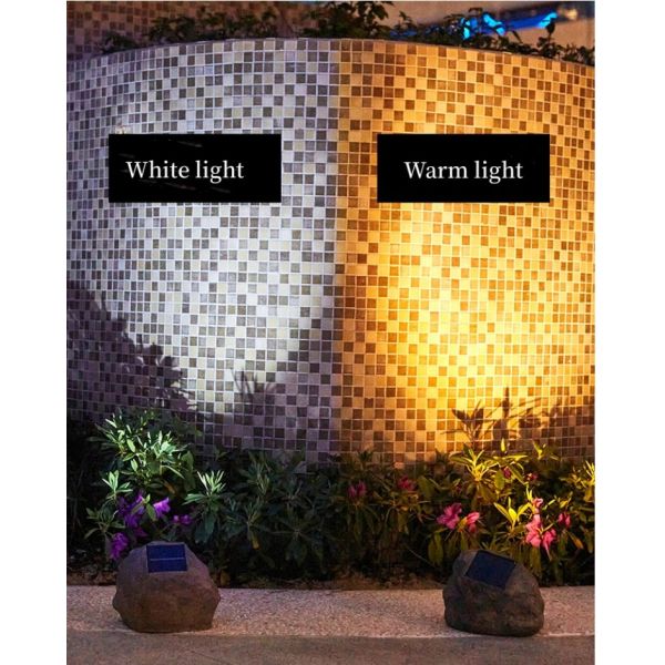 Солнечный на открытом воздухе сад светов освещает ландшафта лужайки украшения двора камня плана сада фары небольшого водоустойчивые