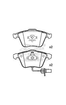 Audi A6L Pad de travão cerâmico D1111 4E0698151F,F