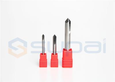 Carbide Chamfer End Mill V Groove Router Bit 60 Degree , 4 Flutes , 1/4 Inch Shank