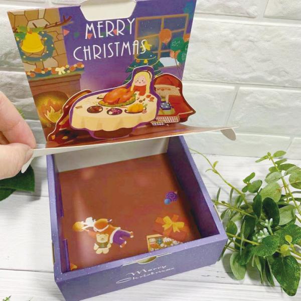 Caixas quadradas por atacado, caixa de presente da Noite de Natal de Natal