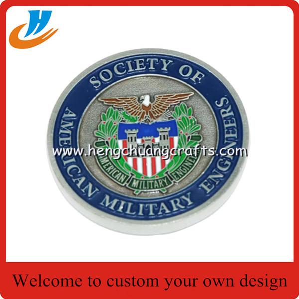 Souvenir coin,challenge military coin with gold silver antique brass plated