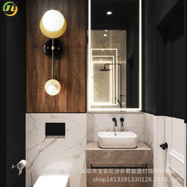 Nordic Modern Minimalist Decorative Bathroom Vanity Mirror Lamp Living Room Background Wall Lamp