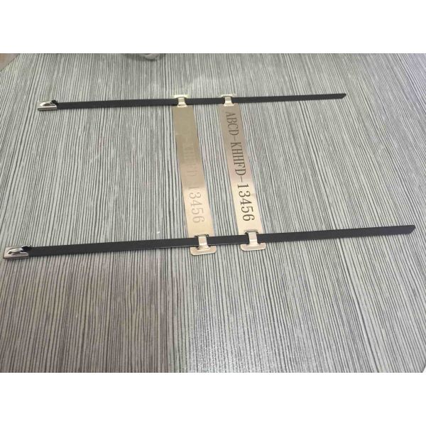 Durable Stainless Steel Cable Tags Marker Carrier Rail With Numerical Characters