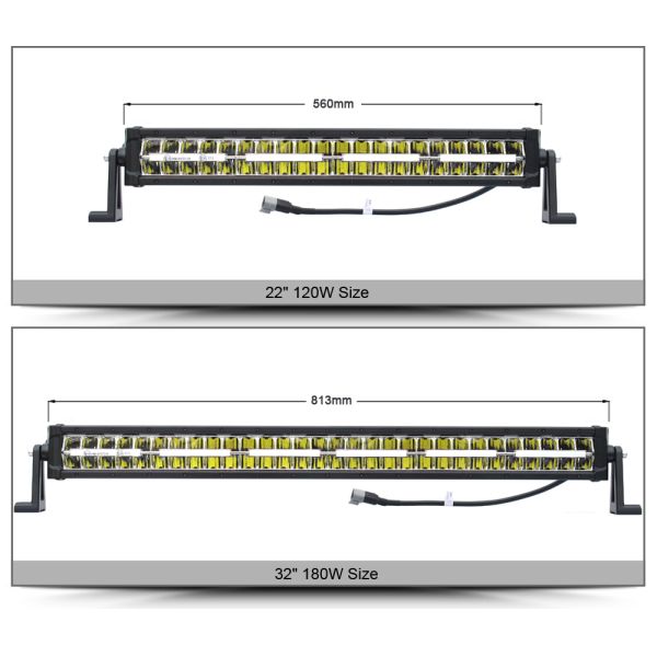 22 Inch 120W 32 Inch 180W Offroad Led Light Bar Work Lights For Car 12V 24V Tractor Trucks 4x4 Driving Position Lamp