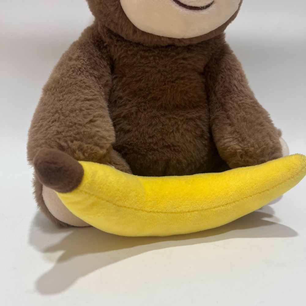 Interactive Peek-a-Boo Monkey Plush Toy with Recording and Singing Functions Banana Holding Hide and Seek Stuffed Animal