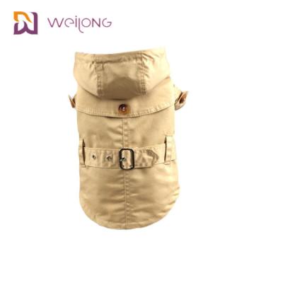 Spring Cat Wind Pet Coat Snaps Opening Cotton Twill Dog Trench Coat