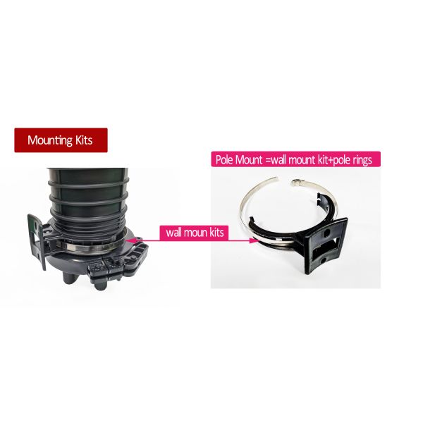 Овал закрытия 1 кабельного сростка оптического волокна держателя поляка волокон PP 96 водоустойчивый + 4 круглых порта