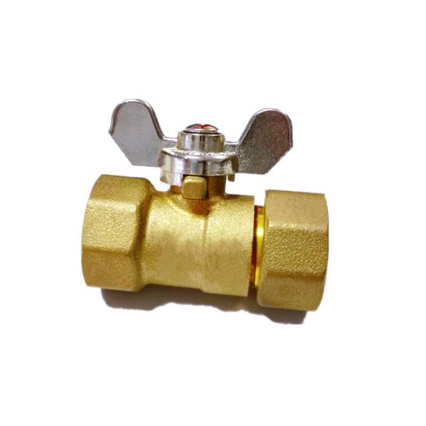 DN15 Female Brass Ball Valve With Butterfly Handle