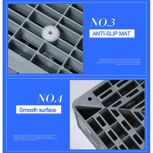 Recyclable Double-Sided 1400*1200 Plastic Pallets for High-Quality Warehouse Logistics Cargo Pallets