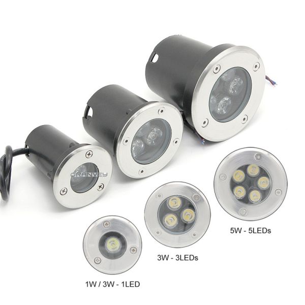 Stainless Steel Underground Garden Lights , Garden In Ground Lighting Led