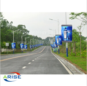 Wifi/3G Intelligent P4 P5 P6 P8 Lamppost Display Outdoor Street Advertising Light Pole Led