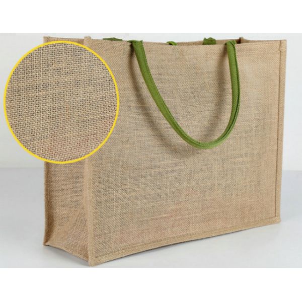 Органические хозяйственные сумки джута, Тоте посещения магазина бакалеи большой емкости складный