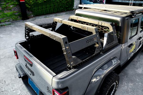 4x4 Aluminum Pickup Truck Bed Rack For Jeep JL JK Roll Bar Universal