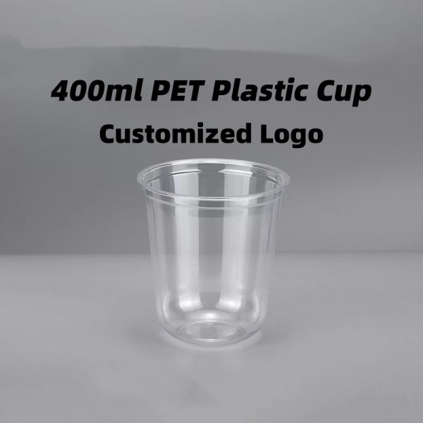 Simple Style Eco-Friendly Custom Printed Clear Plastic Coffee Cup for Initial Payment