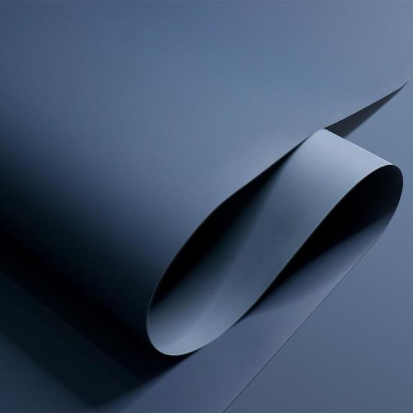 Dark Blue PVC Decorative Film 0.20mm Thickness Waterproof Free Finger Print