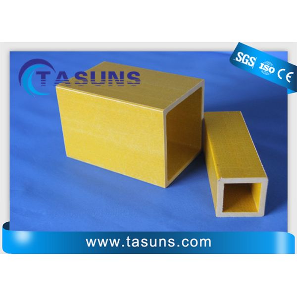 2.0g/cm3 трубка пултрузии FRP прямоугольная для столбов загородки подстанции трансформатора