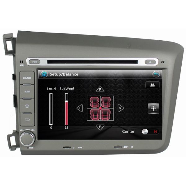 Ouchuangbo Auto Stereo GPS DVD Player for Honda Civic 2012 Multimedia Kit iPod USB OCB-8036A