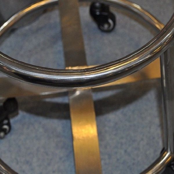 Hospital Equipment SUS Removable Medical Kick Bucket On Wheels