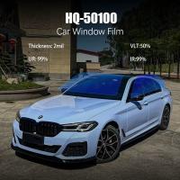 HQ-50100 modèle VLT 50% film de teinture pour vitres de voiture 1,52*30M/rôle