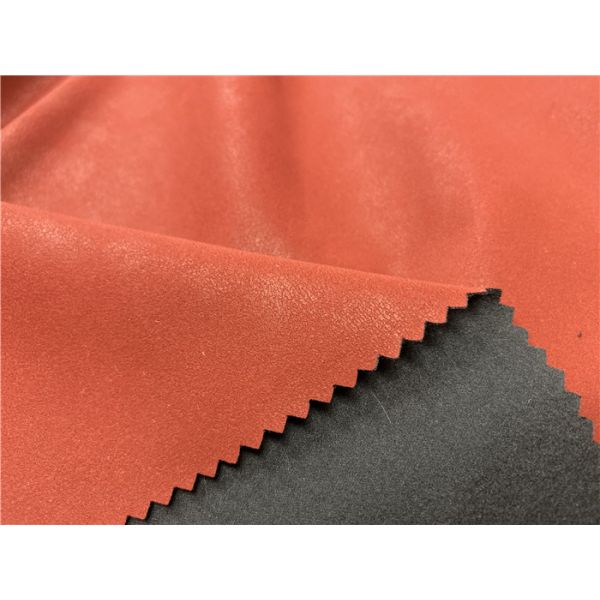 DMF Free Embossed Pu Leather Waterborne Type Fire Retardant Eco - Friendly