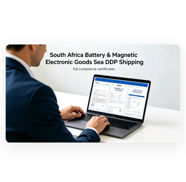Sea DDP Shipping to South Africa For Battery / Magnetic Electronic Goods