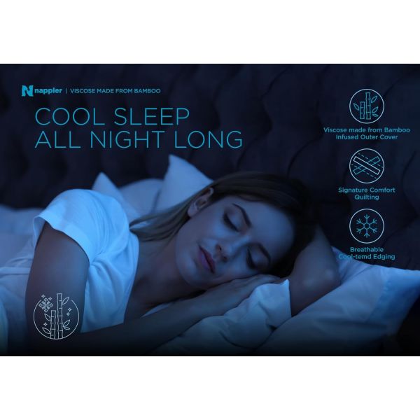 Adjustable Shredded Memory Foam Cooling Pillow for Hot Sleepers Queen Size Fabric