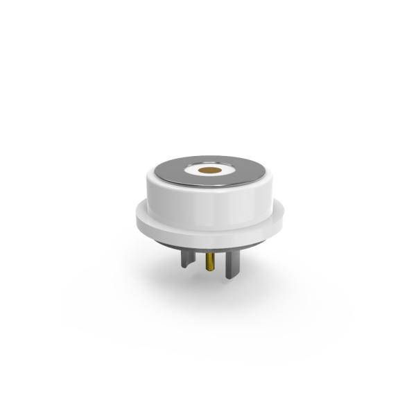 White LCP housing dia.8.0mm  circular male female magnetic cable connector