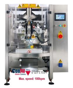 selo vertical da suficiência do formulário 550Kg que empacota o servocontrol de