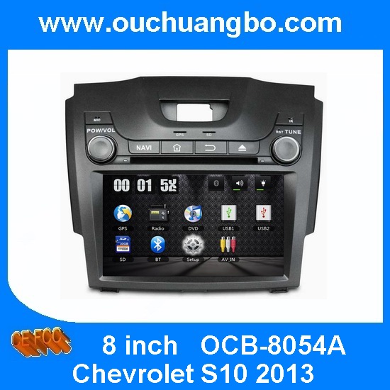 Ouchuangbo Car GPS Sat Navi Multimedia for Chevrolet S10 2013 DVD Player iPod RDS OCB-8054A