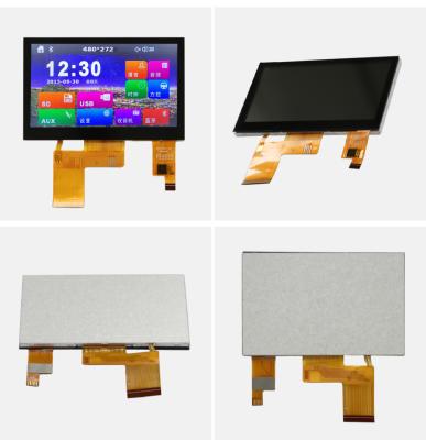 Customized TFT LCD Touch Screen 8 Bit RGB Interface 4.3 inch Capacitive Touch Screen