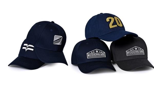 Gold Thread Custom Embroidered Flexfit Hats 58cm Golf Caps For Men