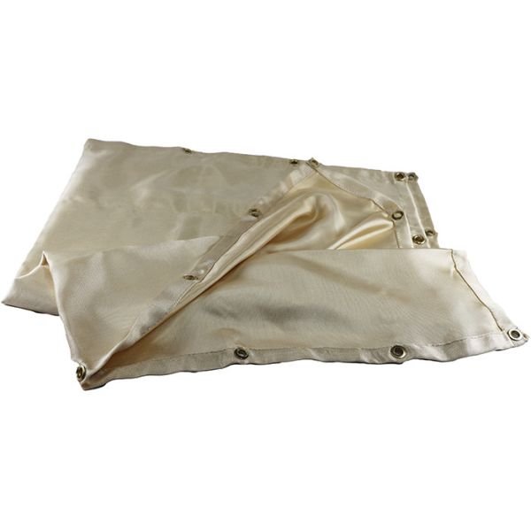 Grey Fire Welding Blanket , Heat Treated Fibreglass Welding Blanket