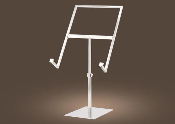 Chrome Or Rose Metal T - Shirt Display Prop / Flooring Display Stands
